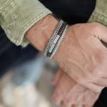 427 Armband  Bruin Heren CROSSLINE Collectie