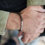 427 Armband  Bruin Heren CROSSLINE Collectie