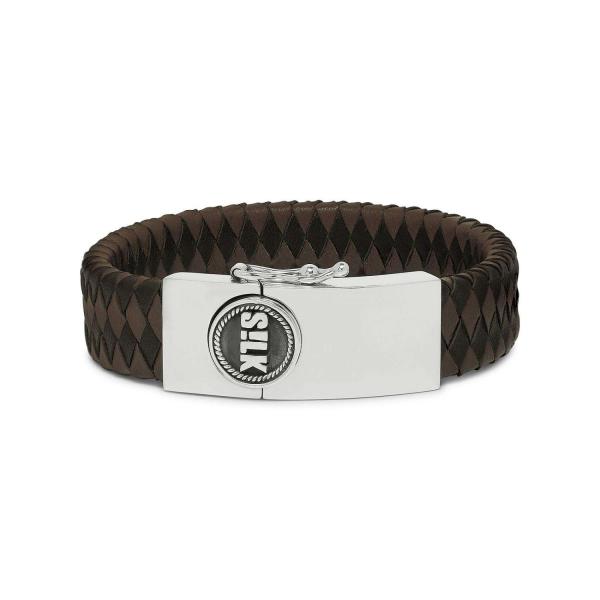 811BBR Armband Zwart-Bruin Heren ALPHA Collectie