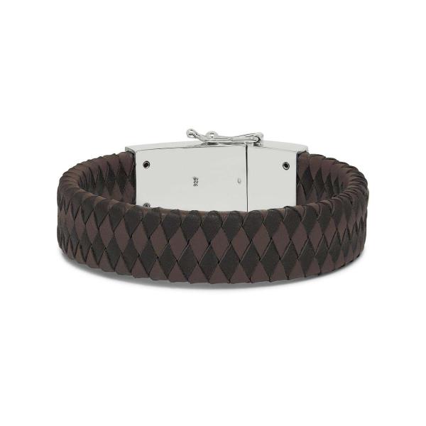 811BBR Armband Zwart-Bruin Heren ALPHA Collectie