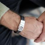 811BBR Armband Zwart-Bruin Heren ALPHA Collectie