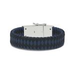 811BBU Armband Zwart-Blauw ALPHA Collectie