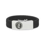 811BLK Armband Zwart ALPHA Collectie
