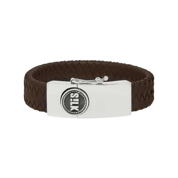 811BRN Armband Bruin ALPHA Collectie