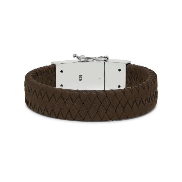 811BRN Armband Bruin ALPHA Collectie