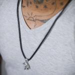 820BLK Ketting Zwart Heren ROOTS Collectie