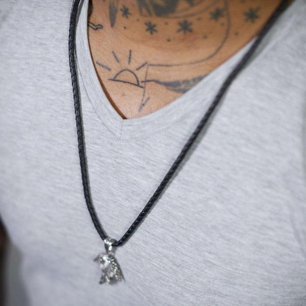820BLK Ketting Zwart Heren ROOTS Collectie
