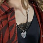820BLK Ketting Zwart Dames ROOTS Collectie