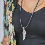 825BLK Collier Zwart Dames ROOTS Collectie