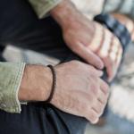 830BRN Armband Bruin Heren ROOTS Collectie