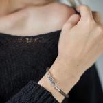 830BRN Armband Bruin Dames ROOTS Collectie