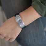 840BLW Armband Zwart Dames CLASSIC CHEVRON Collectie