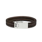 841BBR Armband Zwart-Bruin ALPHA Collectie