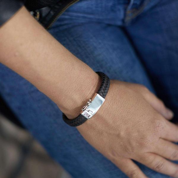 841BBR Armband Zwart-Bruin Dames ALPHA Collectie