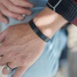 841BKC Armband Zwart Croco Heren ALPHA Collectie