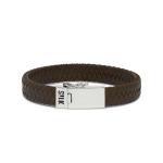 841BRN Armband Bruin ALPHA Collectie