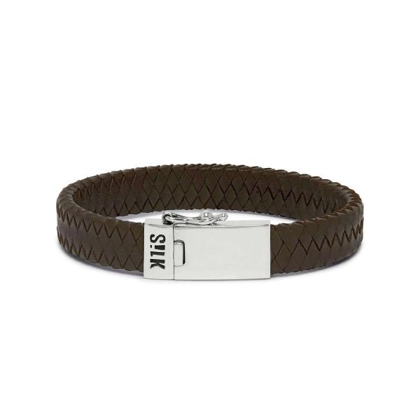 841BRN Armband Bruin ALPHA Collectie