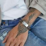 841BRN Armband Bruin Dames ALPHA Collectie