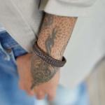 841BRN Armband Bruin Dames ALPHA Collectie