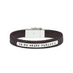 850BRN Armband Bruin ALPHA Collectie