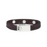 850BRN Armband Bruin ALPHA Collectie