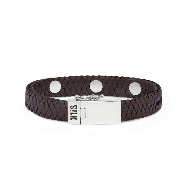 850BRN Armband Bruin ALPHA Collectie