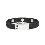 851BLK Armband Zwart ALPHA Collectie