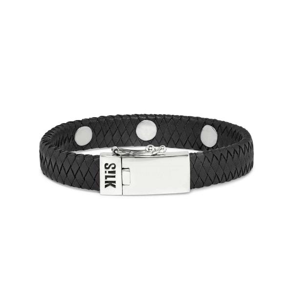851BLK Armband Zwart ALPHA Collectie
