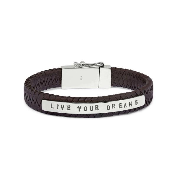 851BRN Armband Bruin ALPHA Collectie