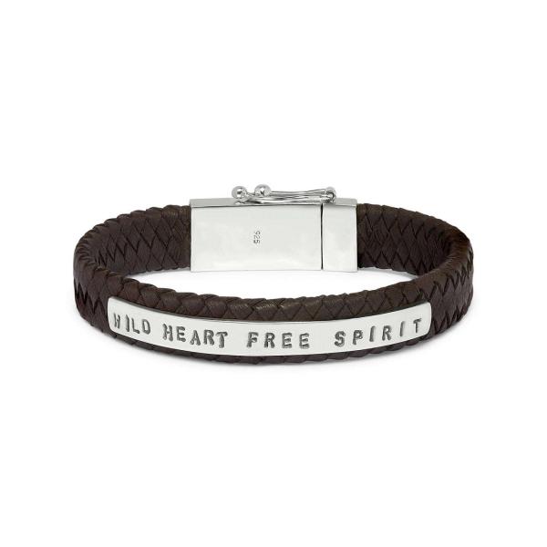 852BRN Armband Bruin ALPHA Collectie
