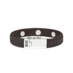 852BRN Armband Bruin ALPHA Collectie