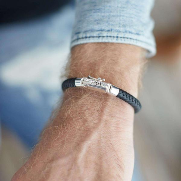 853BLK Armband Zwart Heren ARCH Collectie