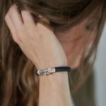 853BLK Armband Zwart Dames ARCH Collectie