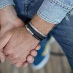 853BLK Armband Zwart Heren ARCH Collectie