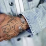 S21 Snake Armband Leer Heren