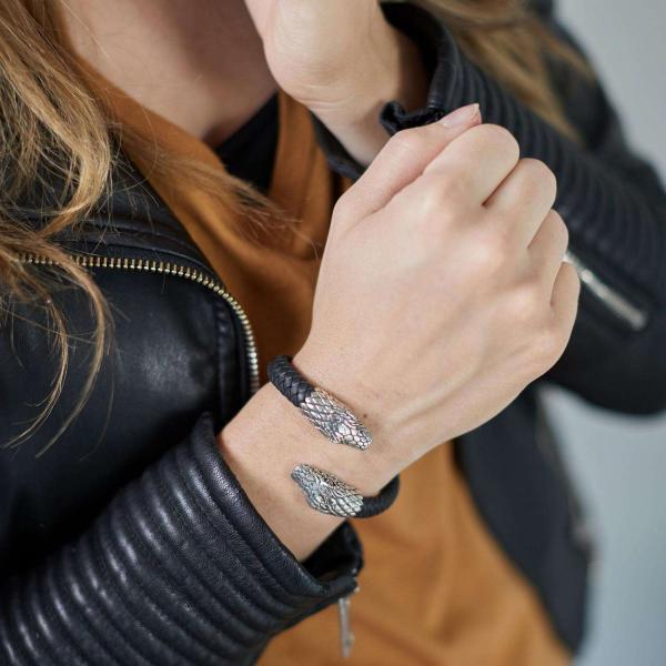 S21 Snake Armband Leer Dames