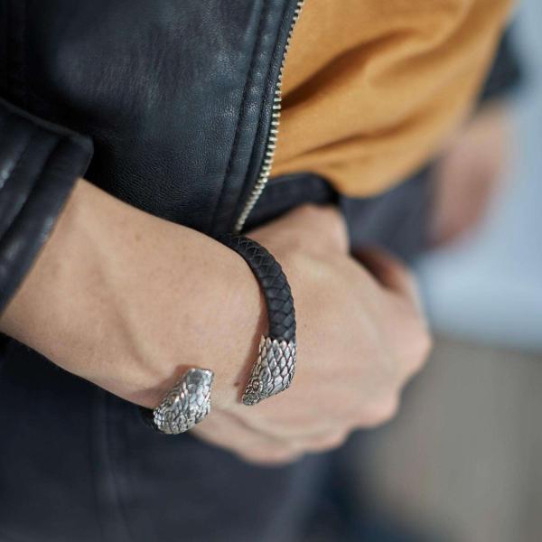 S21 Snake Armband Leer Dames