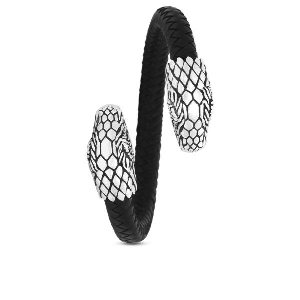 S21 Snake Armband Leer