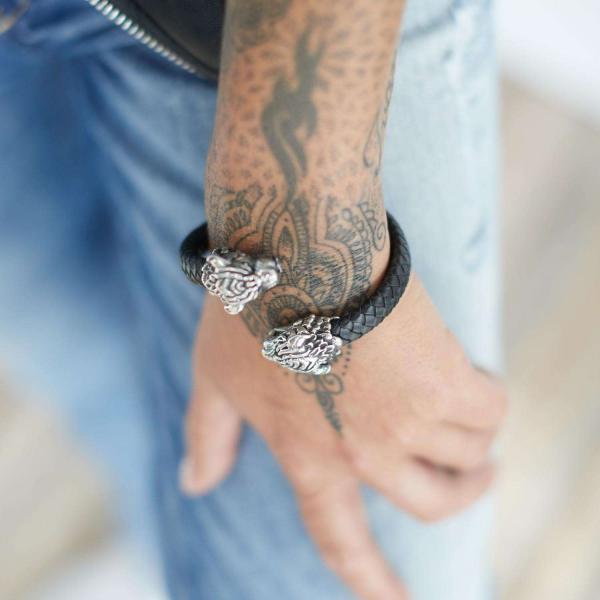 S41 Tijger Armband Leer Dames