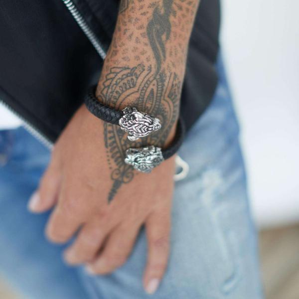 S41 Tijger Armband Leer Dames